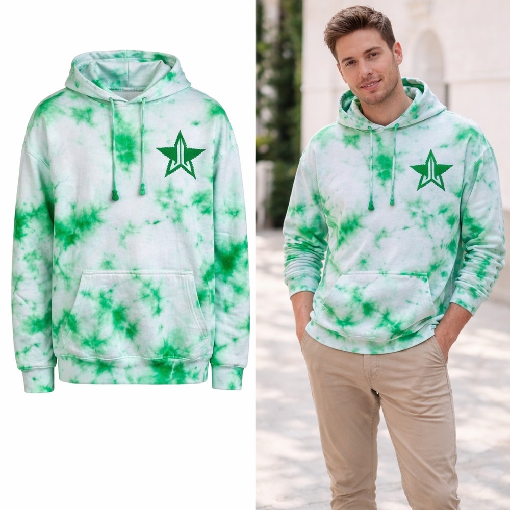 🌿 NWOT! Jeffree Star Unisex Tie Dye Pullover Hoodie